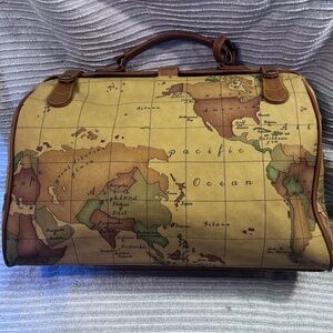 Vintage Gitano Map Print Travel Bag
